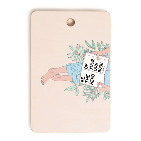 The Optimist Be The Hero Of Your Own Book Cutting Board Rectangle