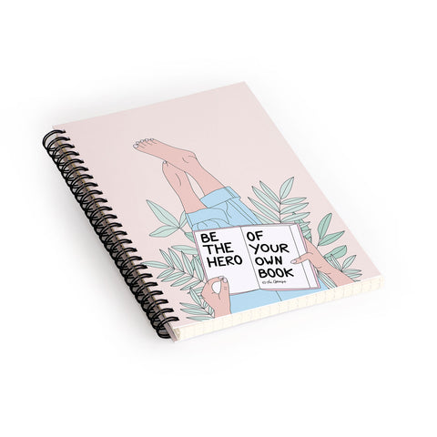 The Optimist Be The Hero Of Your Own Book Spiral Notebook