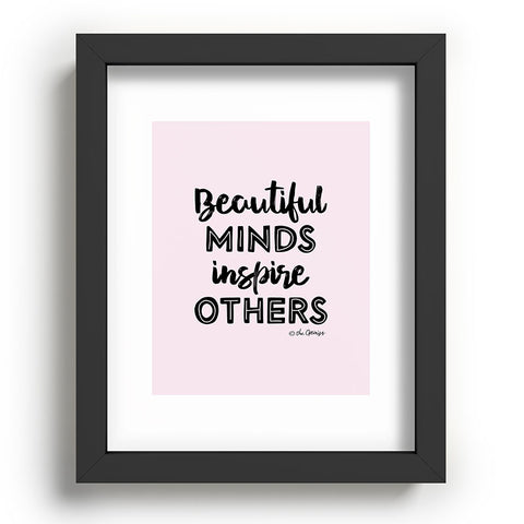 The Optimist Beautiful Minds Inspire Others Recessed Framing Rectangle