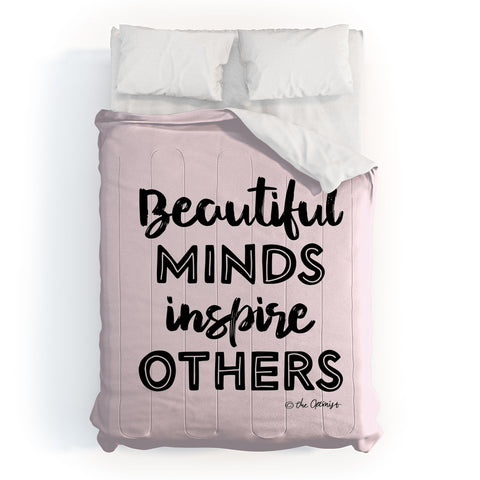 The Optimist Beautiful Minds Inspire Others Comforter