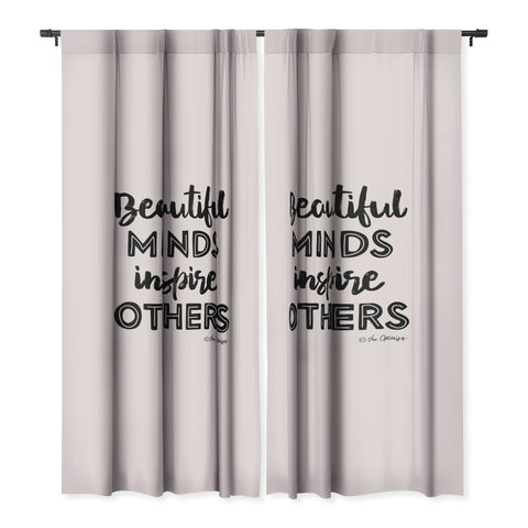 The Optimist Beautiful Minds Inspire Others Blackout Non Repeat