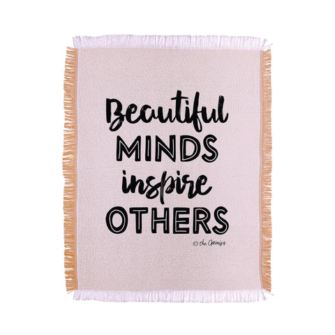 The Optimist Beautiful Minds Inspire Others Throw Blanket