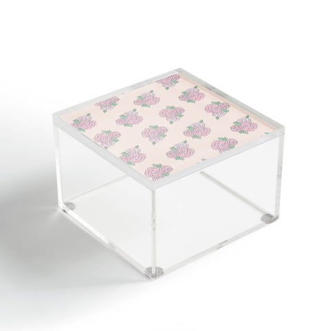 The Optimist Bed Of Roses in Pink Acrylic Box