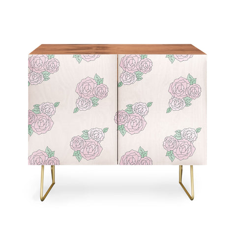 The Optimist Bed Of Roses in Pink Credenza