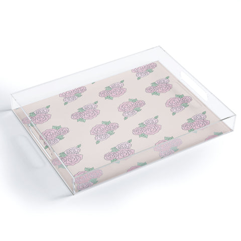 The Optimist Bed Of Roses in Pink Acrylic Tray