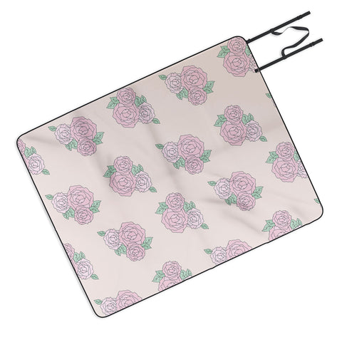 The Optimist Bed Of Roses in Pink Picnic Blanket
