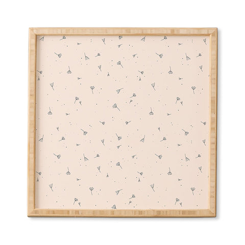 The Optimist Blowing In The Wind Beige Framed Wall Art