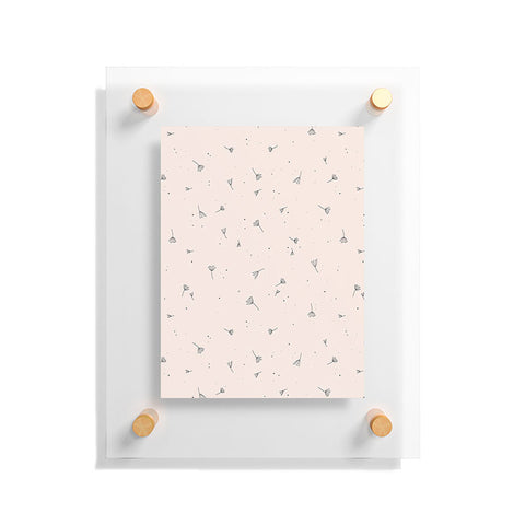 The Optimist Blowing In The Wind Beige Floating Acrylic Print