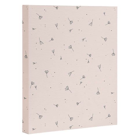 The Optimist Blowing In The Wind Beige Art Canvas