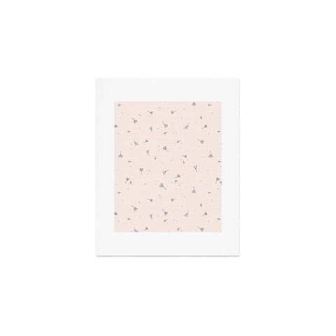 The Optimist Blowing In The Wind Beige Art Print