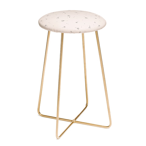 The Optimist Blowing In The Wind Beige Counter Stool