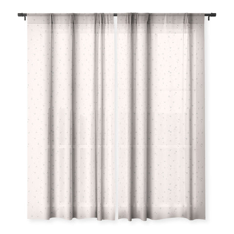 The Optimist Blowing In The Wind Beige Sheer Window Curtain