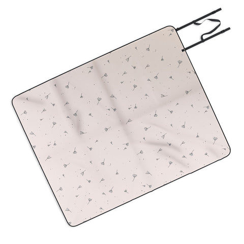 The Optimist Blowing In The Wind Beige Picnic Blanket