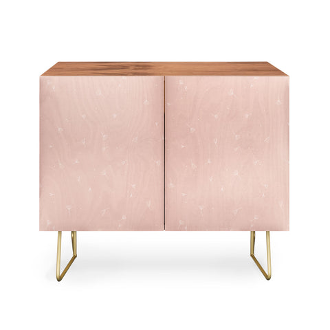The Optimist Blowing In The Wind Peach Credenza