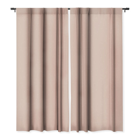 The Optimist Blowing In The Wind Peach Blackout Window Curtain