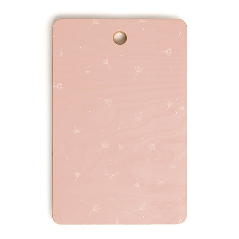 The Optimist Blowing In The Wind Peach Cutting Board Rectangle