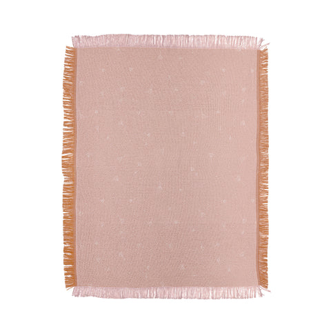 The Optimist Blowing In The Wind Peach Throw Blanket