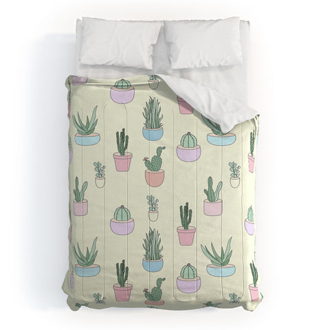 The Optimist Cactus All Over Comforter