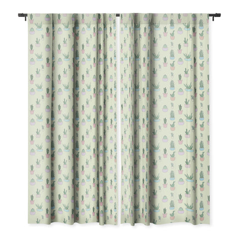 The Optimist Cactus All Over Blackout Window Curtain