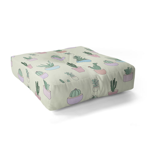 The Optimist Cactus All Over Floor Pillow Square