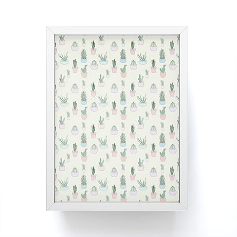 The Optimist Cactus All Over Framed Mini Art Print