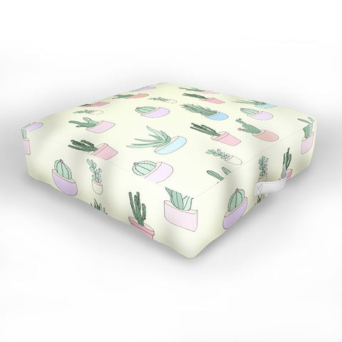 The Optimist Cactus All Over Outdoor Floor Cushion