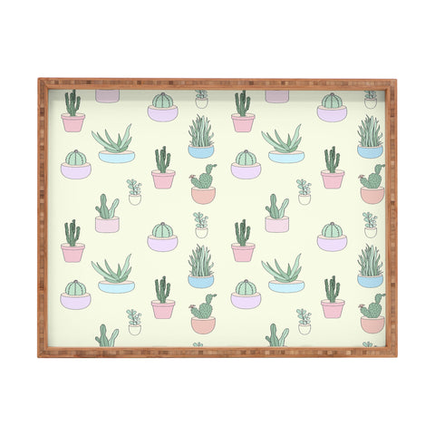 The Optimist Cactus All Over Rectangular Tray