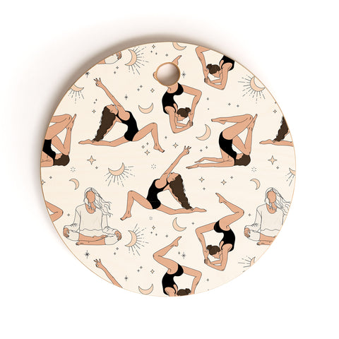 The Optimist Dance Of The Spirit Pattern Cutting Board Round