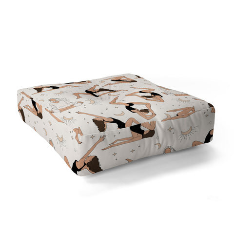 The Optimist Dance Of The Spirit Pattern Floor Pillow Square