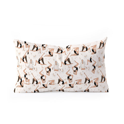 The Optimist Dance Of The Spirit Pattern Oblong Throw Pillow