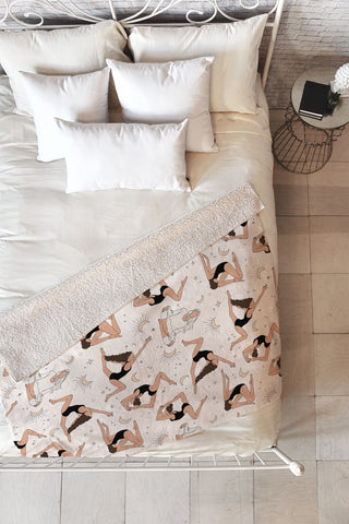 The Optimist Dance Of The Spirit Pattern Fleece Throw Blanket