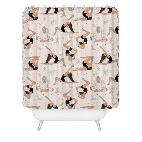 The Optimist Dance Of The Spirit Pattern Shower Curtain