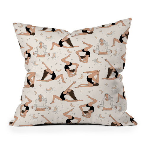 The Optimist Dance Of The Spirit Pattern Throw Pillow