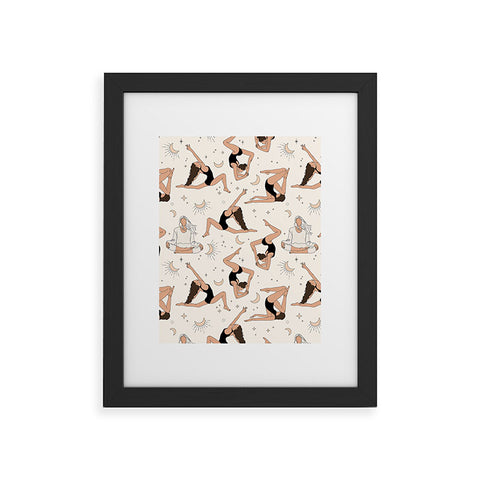The Optimist Dance Of The Spirit Pattern Framed Art Print