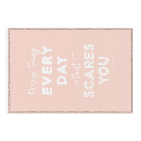 The Optimist Do One Thing Every Day Quote Outdoor Rug