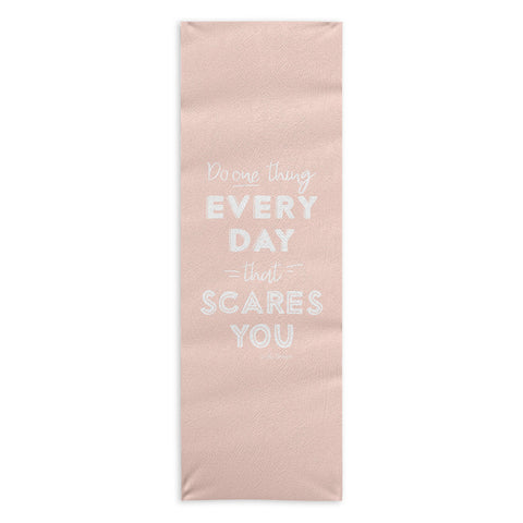 The Optimist Do One Thing Every Day Quote Yoga Towel