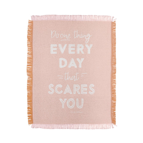 The Optimist Do One Thing Every Day Quote Throw Blanket