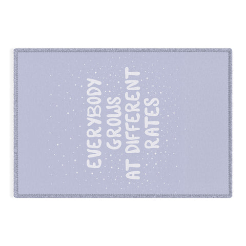 The Optimist Everybody Grows At Different Rates Outdoor Rug