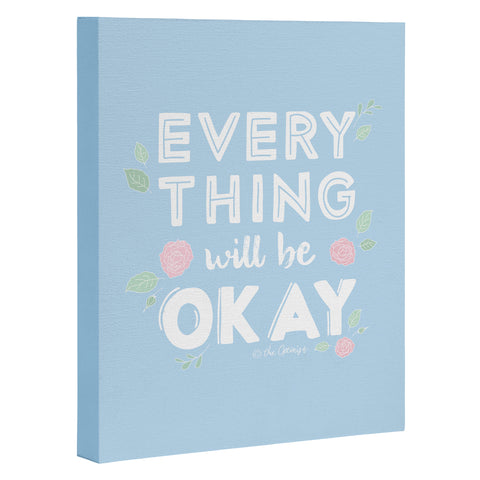 The Optimist Everything Will Be OK Art Canvas