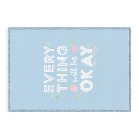 The Optimist Everything Will Be OK Outdoor Rug