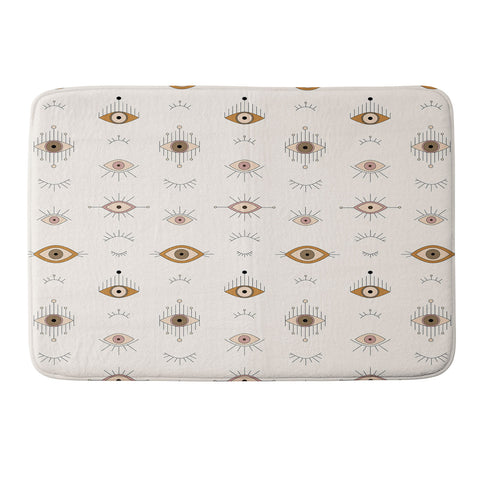 The Optimist Evil Eye Magic Pattern Memory Foam Bath Mat