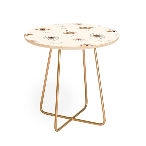 The Optimist Evil Eye Magic Pattern Round Side Table
