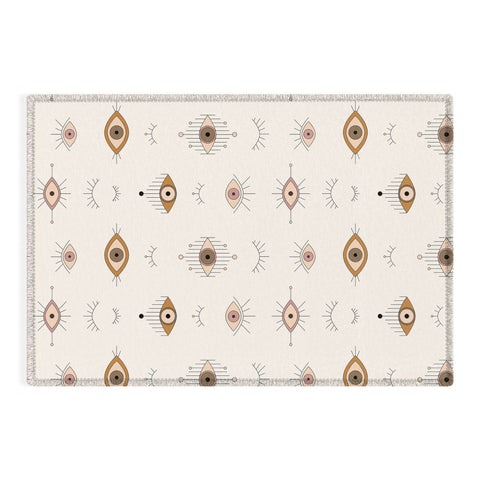 The Optimist Evil Eye Magic Pattern Outdoor Rug