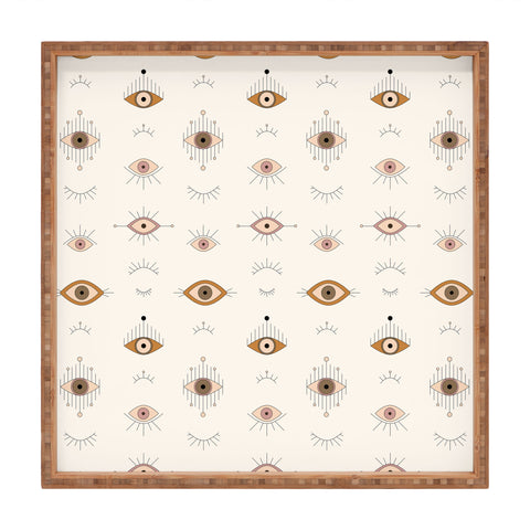 The Optimist Evil Eye Magic Pattern Square Tray