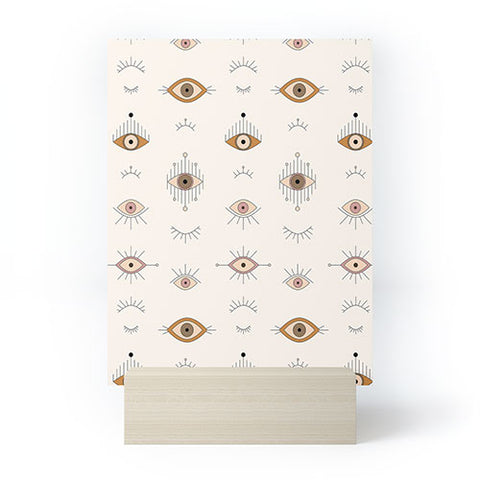 The Optimist Evil Eye Magic Pattern Mini Art Print