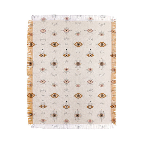 The Optimist Evil Eye Magic Pattern Throw Blanket
