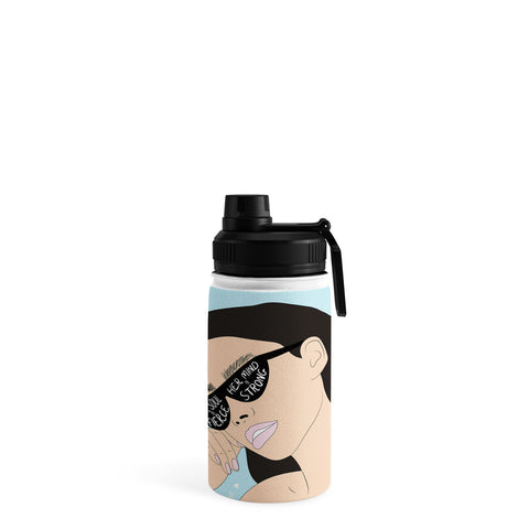 The Optimist Fierce Brave And Strong Water Bottle