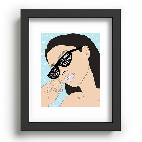 The Optimist Fierce Brave And Strong Recessed Framing Rectangle