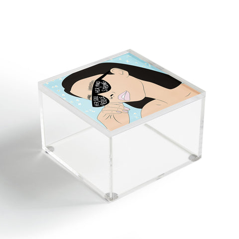 The Optimist Fierce Brave And Strong Acrylic Box
