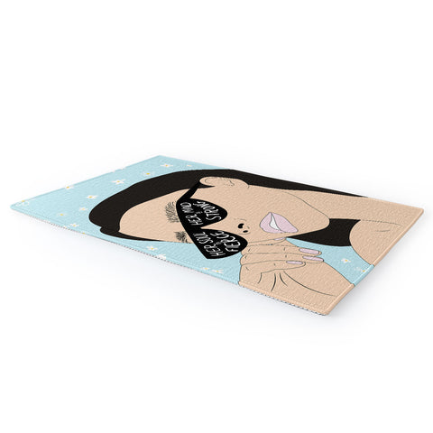 The Optimist Fierce Brave And Strong Area Rug